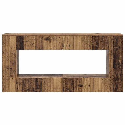 Konsolbord Randig Gammalt trä 155 x 29 x 74 cm Konstruerat trä