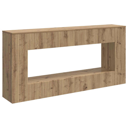 Konsolbord Randig Artisan Ek 155 x 29 x 74 cm Konstruerat trä