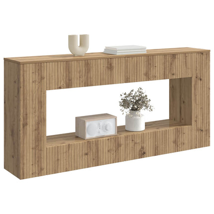 Konsolbord Randig Artisan Ek 155 x 29 x 74 cm Konstruerat trä
