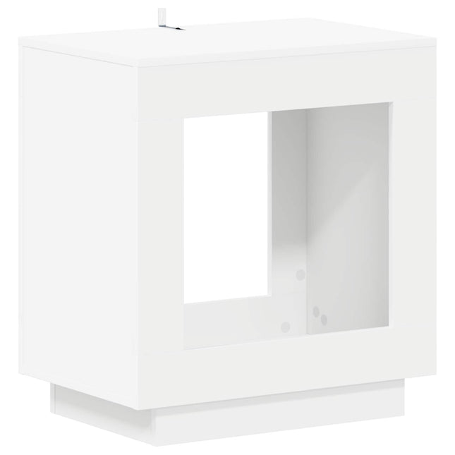Sidobord Vit 60 x 40 x 65 cm Konstruerat trä