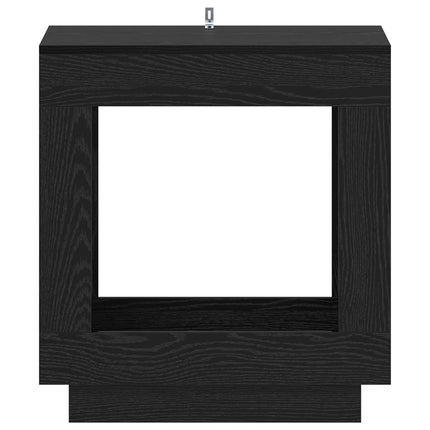 Sidobord Svart ek 60 x 40 x 65 cm Konstruerat trä