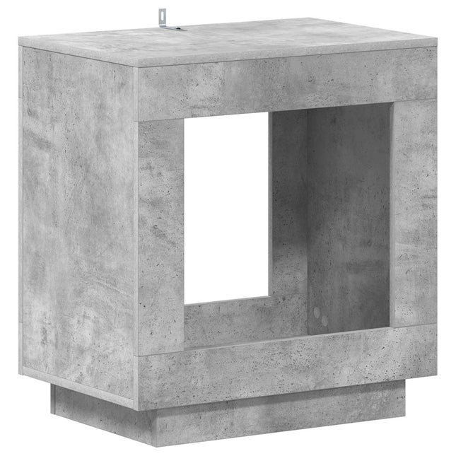 Sidobord Betonggrå 60 x 40 x 65 cm Konstruerat trä