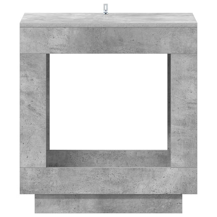 Sidobord Betonggrå 60 x 40 x 65 cm Konstruerat trä