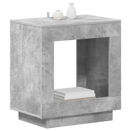 Sidobord Betonggrå 60 x 40 x 65 cm Konstruerat trä