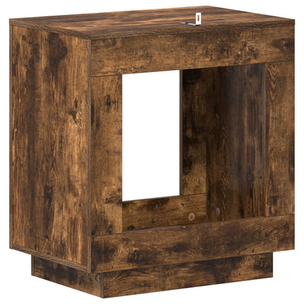 Sidobord Rökt ek 60 x 40 x 65 cm Konstruerat trä
