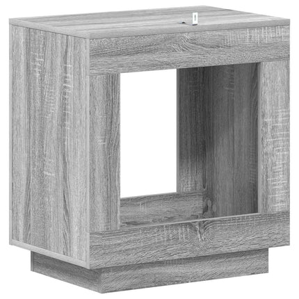 Sidobord Grå sonoma-ek 60 x 40 x 65 cm Konstruerat trä