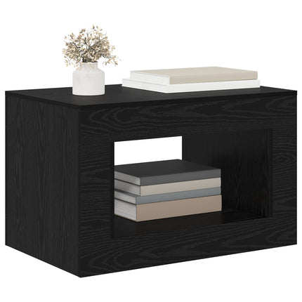 Coffee Table Svart ek 80.5 x 50 x 50 cm Konstruerat trä