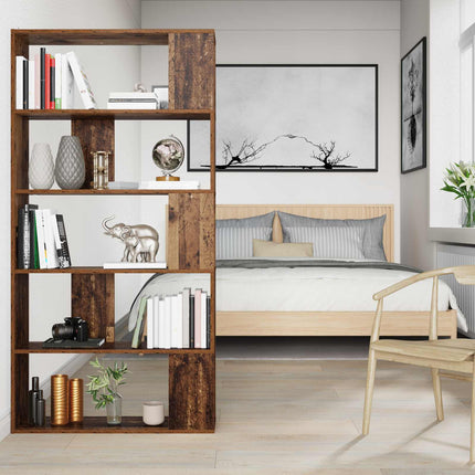 Bokskåp Gammalt trä 80 x 24 x 159 cm Konstruerat trä