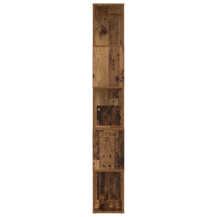 Bokskåp 80 x 24 x 159 cm Konstruerat trä Gammalt trä