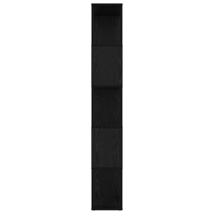 Bokskåp Svart Ek 80 x 24 x 159 cm Konstruerat trä