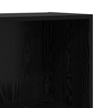 Hyllsystem Svart Ek 60 x 30 x 114 cm Konstruerat trä