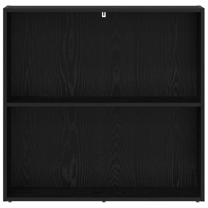 Hyllsystem Svart Ek 80 x 30 x 76,5 cm Konstruerat trä