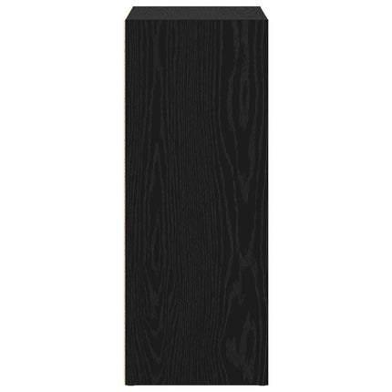 Hyllsystem Svart Ek 80 x 30 x 76,5 cm Konstruerat trä