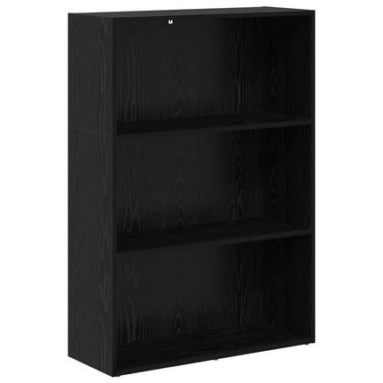 Hyllsystem Svart Ek 80 x 30 x 114 cm Konstruerat trä