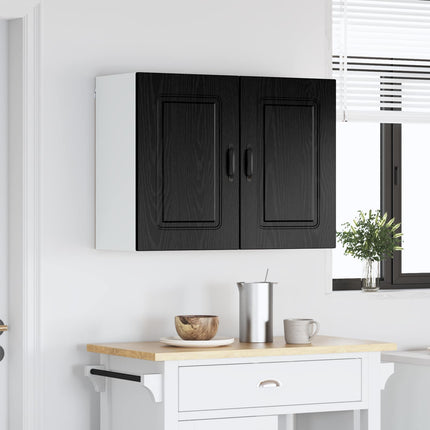 Diskmaskin panel Kalmar Svart Ek 80 x 31 x 60 cm