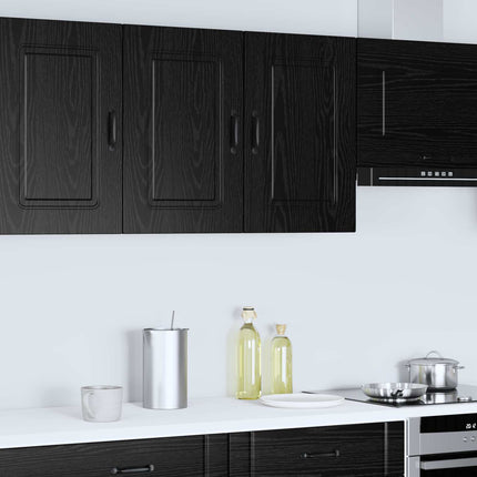 Diskmaskin panel Kalmar Svart Ek 80 x 31 x 60 cm