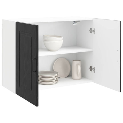 Diskmaskin panel Kalmar Svart Ek 80 x 31 x 60 cm