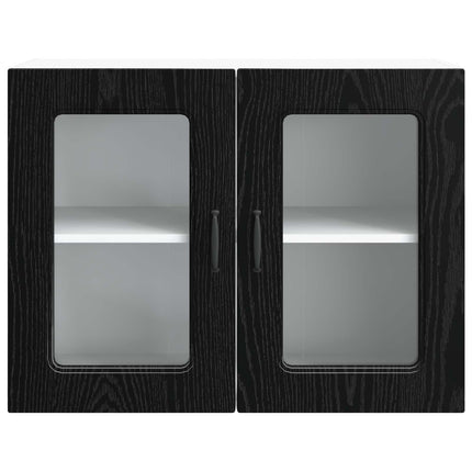 Diskmaskin panel Kalmar Svart Ek 80 x 31 x 60 cm