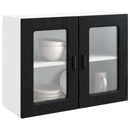 Diskmaskin panel Kalmar Svart Ek 80 x 31 x 60 cm