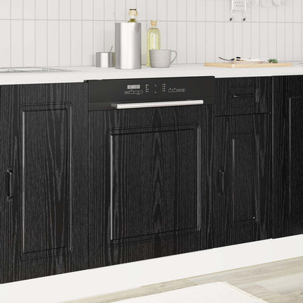 Diskmaskin panel Kalmar Svart Ek 60 x 1,5 x 57 cm