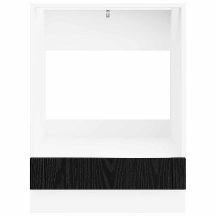Ugnsskåp LUCCA Svart ek 60 x 46 x 81,5 cm Konstruerat trä