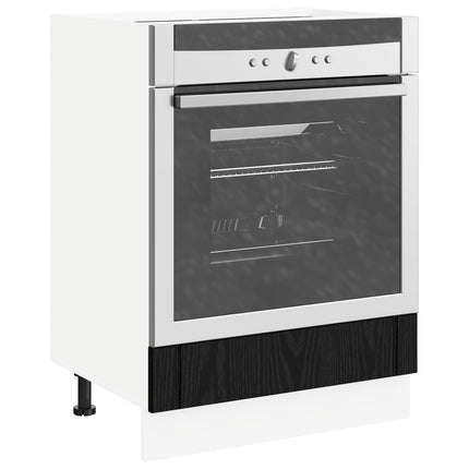 Ugnsskåp LUCCA Svart ek 60 x 46 x 81,5 cm Konstruerat trä
