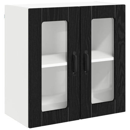 Väggglasförråd LUCCA Svart ek 60 x 31 x 60 cm Konstruerat trä
