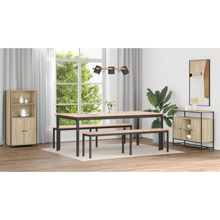 Matbord Naturfärg 200 x 100 x 75 cm Massiv furu