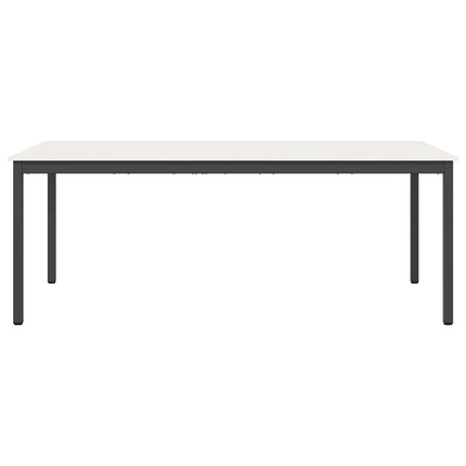 Matbord Vit 200 x 100 x 75 cm Massiv furu