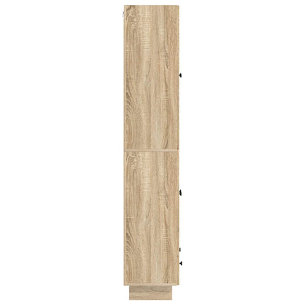 Skåpset 2 pcs Sonoma-ek 66 x 34,5 x 95 cm Konstruerat trä