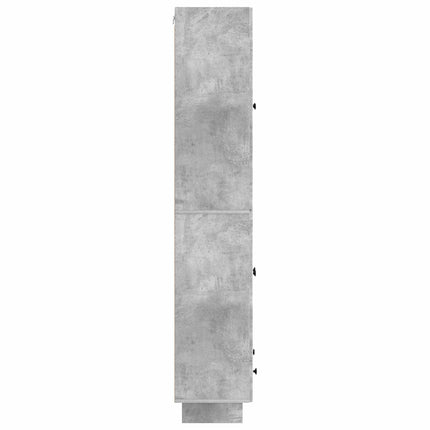 Skåpset 2 pcs Betonggrå 66 x 34,5 x 95 cm Konstruerat trä