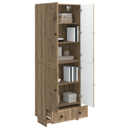 Skåpset 2 pcs Artisan-ek 66 x 34,5 x 95 cm Konstruerat trä