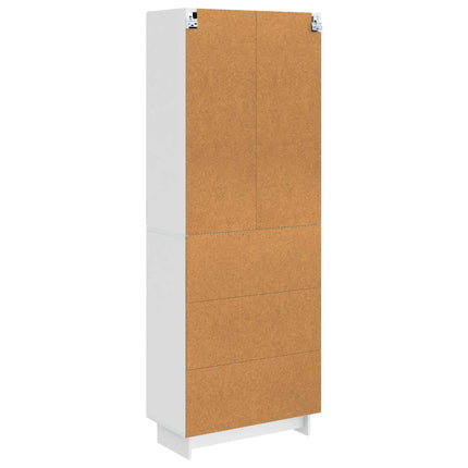 Skåpset 2 pcs Vit högglans 66 x 34,5 x 90 cm Konstruerat trä