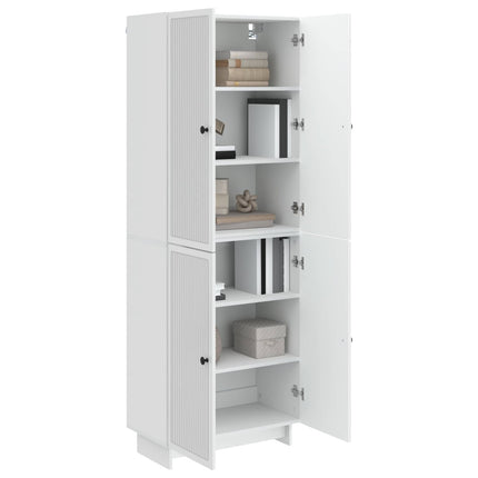 Skåpset 2 pcs Vit högglans 66 x 34,5 x 90 cm Konstruerat trä