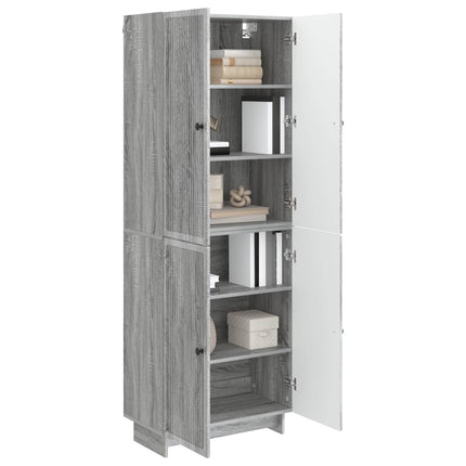 Skåpset 2 pcs Grå Sonoma 66 x 34,5 x 90 cm Konstruerat trä