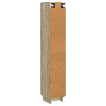 Skåpset 2 pcs Sonoma-ek 34,5 x 33 x 90 cm Konstruerat trä