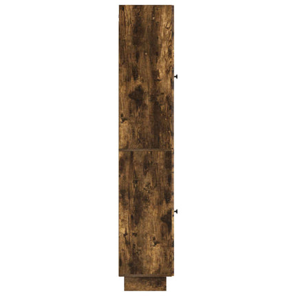 Skåpset 2 pcs Rökt ek 34,5 x 33 x 90 cm Konstruerat trä