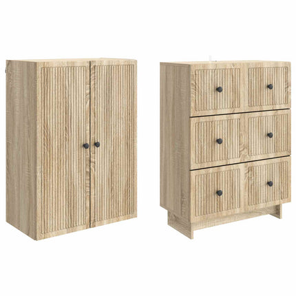 Skåpset 2 pcs 66 x 34,5 x 90 cm Konstruerat trä