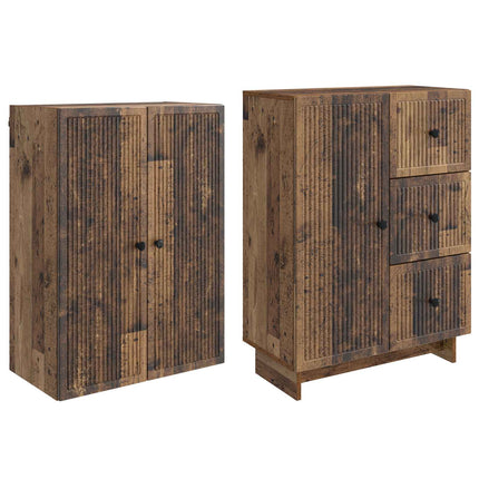 Skåpset 2 pcs 66 x 34,5 x 90 cm Konstruerat trä