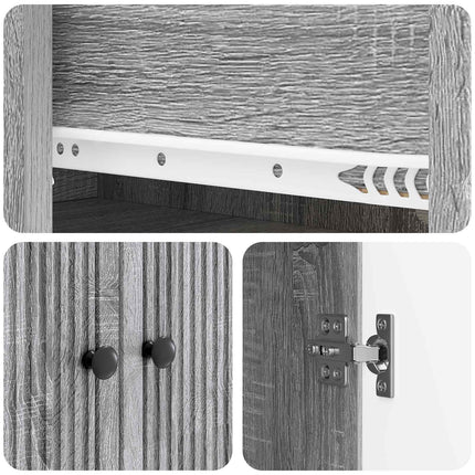 Skåpset 2 pcs 66 x 34,5 x 90 cm Konstruerat trä