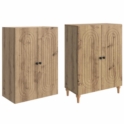 Skåpset 2 pcs 66 x 34,5 x 90 cm Konstruerat trä