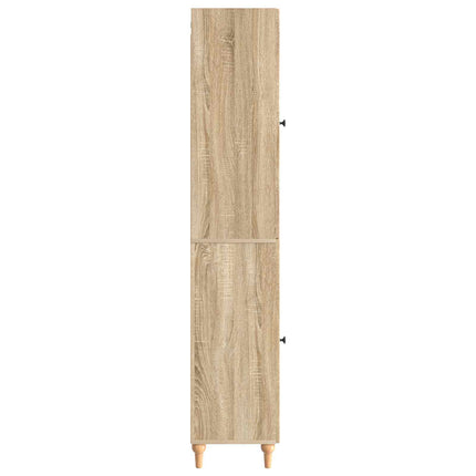 Skåpset 2 pcs Sonoma-ek Konstruerat trä