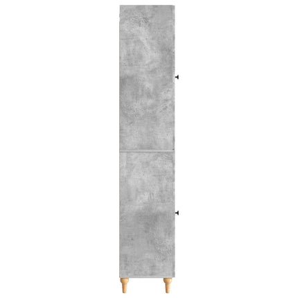Skåpset 2 pcs Betonggrå Konstruerat trä