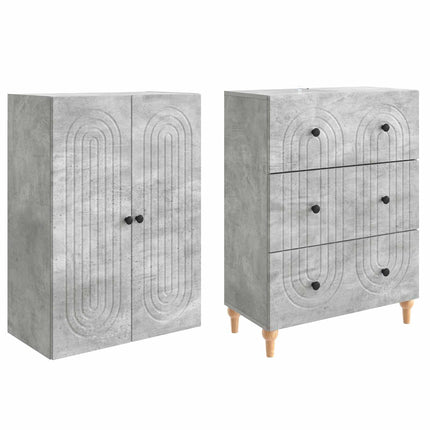 Skåpset 2 pcs 66 x 34,5 x 90 cm Konstruerat trä