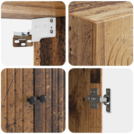 Skåpset 2 pcs 66 x 34,5 x 90 cm Konstruerat trä