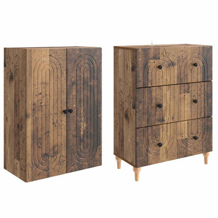Skåpset 2 pcs 66 x 34,5 x 90 cm Konstruerat trä