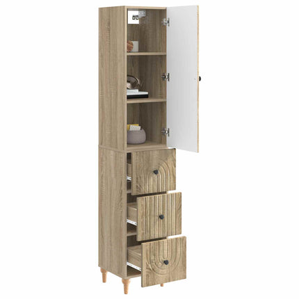Skåpset 2 pcs 33 x 34,5 x 90 cm Konstruerat trä