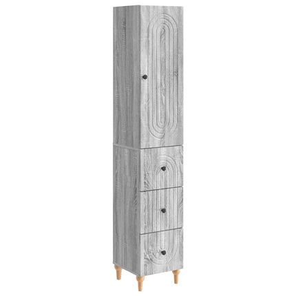 Skåpset 2 pcs 33 x 34,5 x 90 cm Konstruerat trä