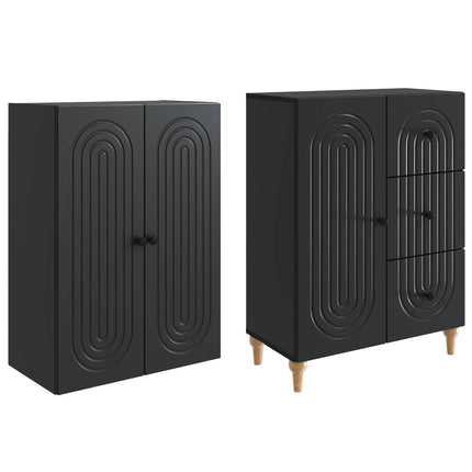 Skåpset 2 pcs 66 x 34,5 x 90 cm Konstruerat trä