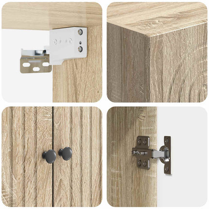 Skåpset 2 pcs 66 x 34,5 x 90 cm Konstruerat trä